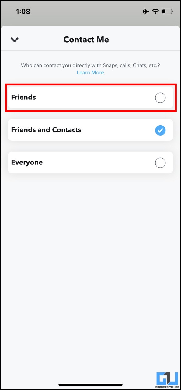 Snapchat Privacy Features