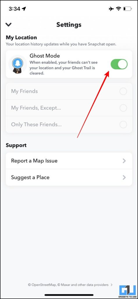 Snapchat Privacy Features