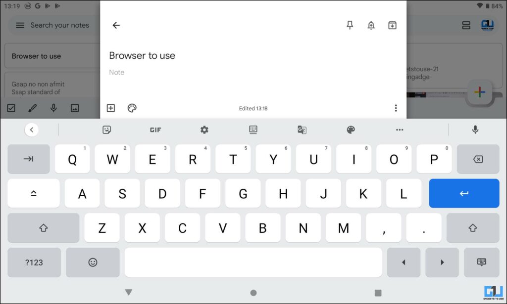 New Gboard layout