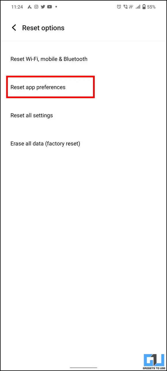 reset network setting to Fix Call Switching Issue
