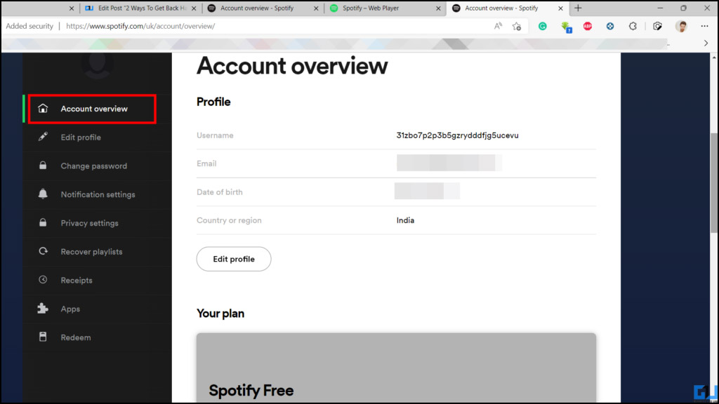 Recover hacked Spotify