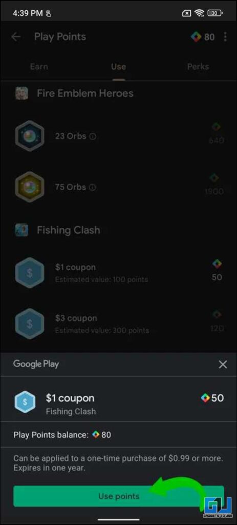 Google Play Points India