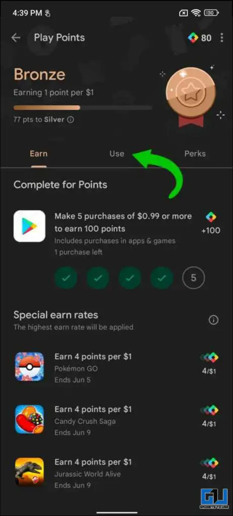 Google Play Points India