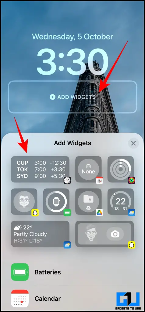 Customize iOS 16 lock screen widgets