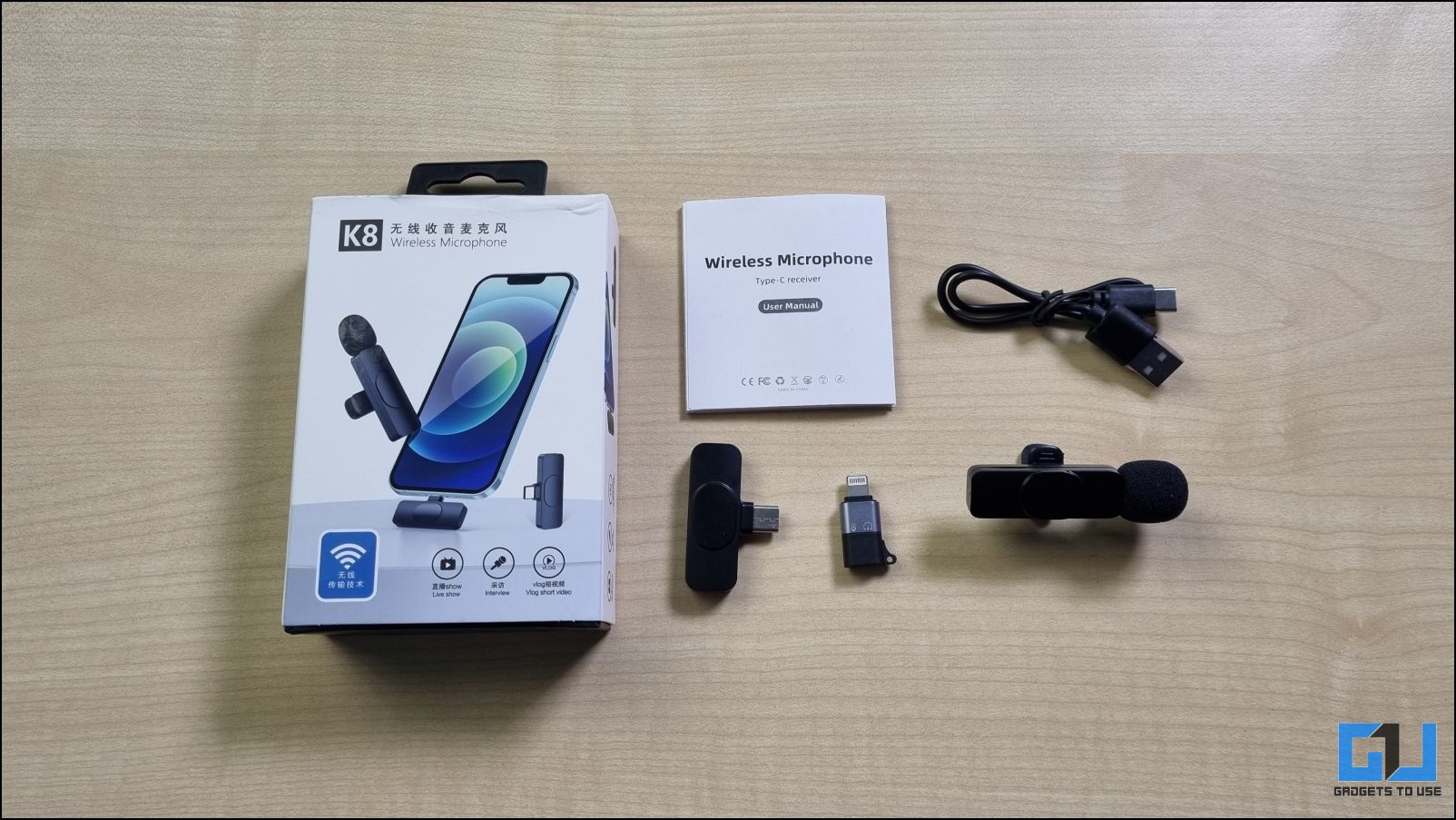 Wireless Lavalier Microphone for iPhone Lapel Microphone Wireless  Microphone Unboxing & instructions 