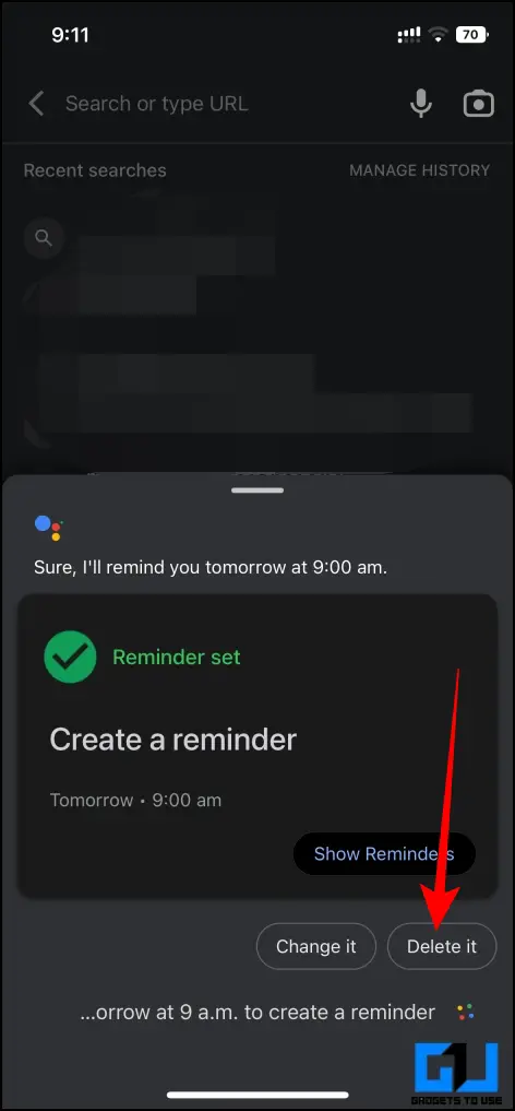 Delete Google Calendar Reminders