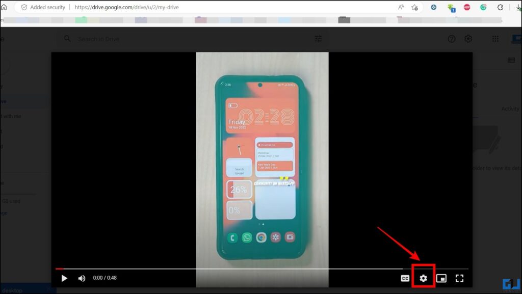 fix blurry videos on Google Drive