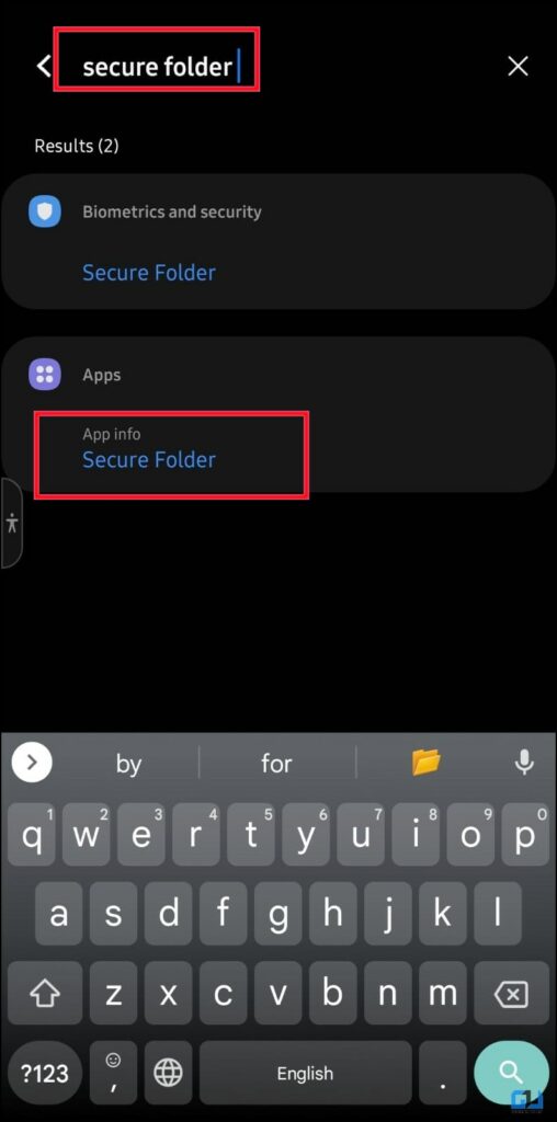 Hide apps on Samsung