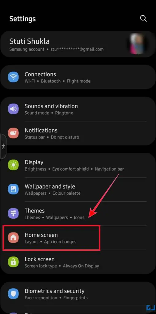 Hide apps on Samsung