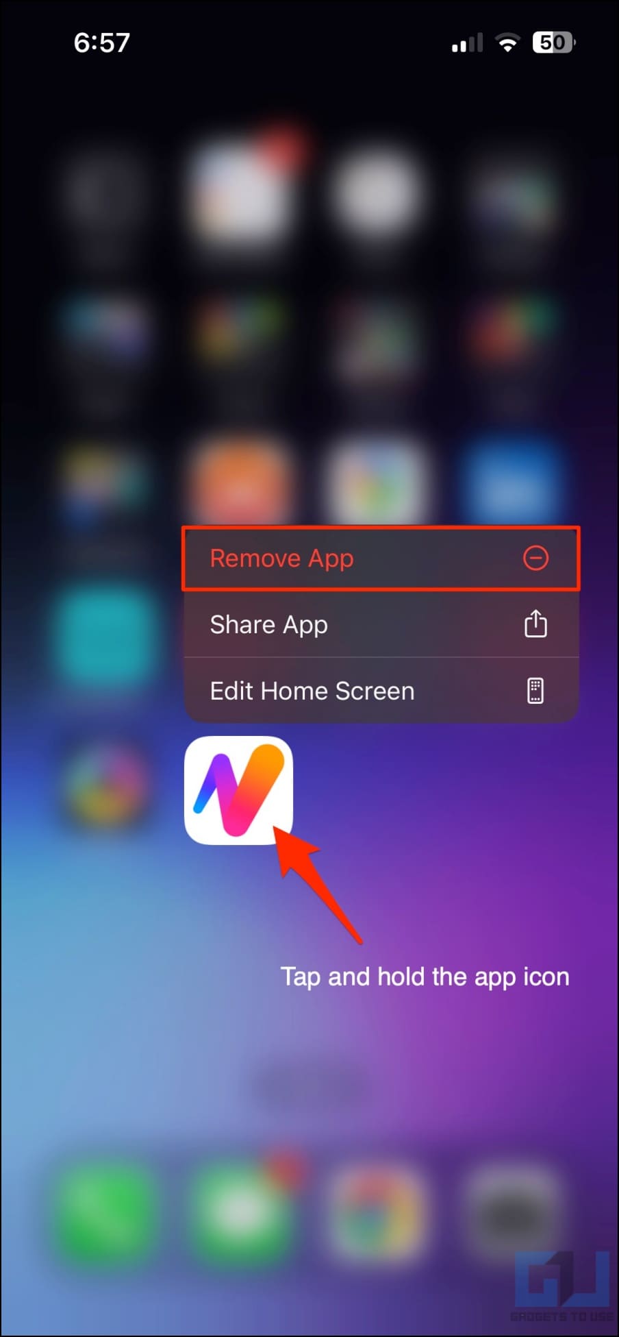 Hide Apps from iOS App Library