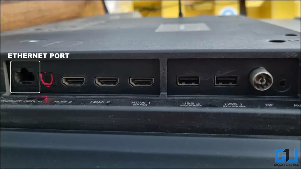 Ethernet port on a TV