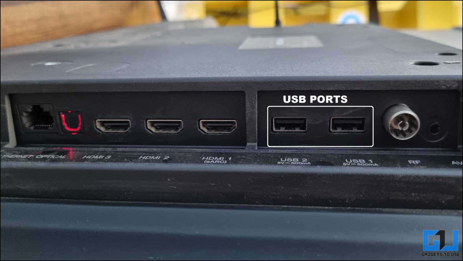 USB Port on a TV