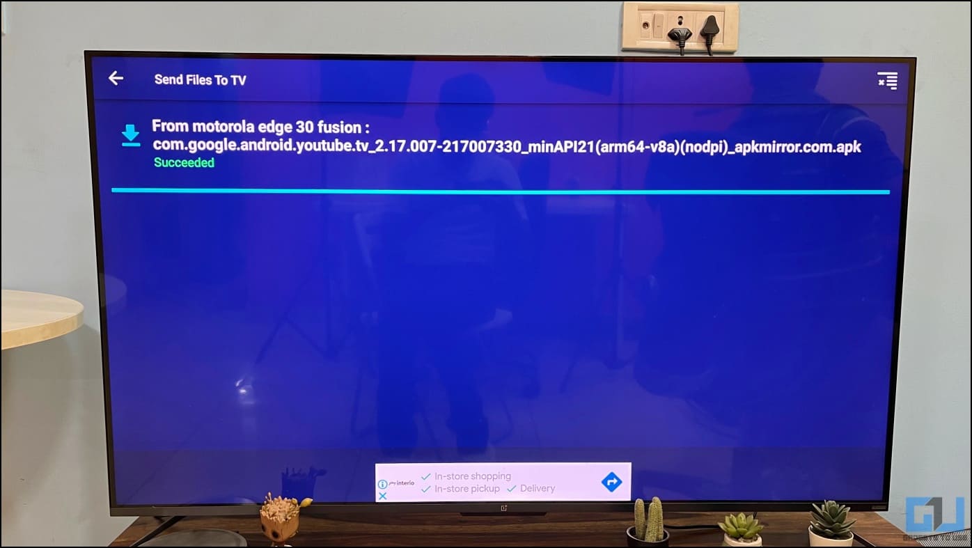 Install old YouTube APK on TV