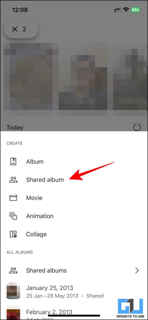 automatically share google photos