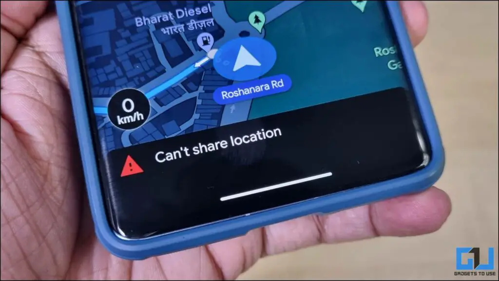 Can't share location