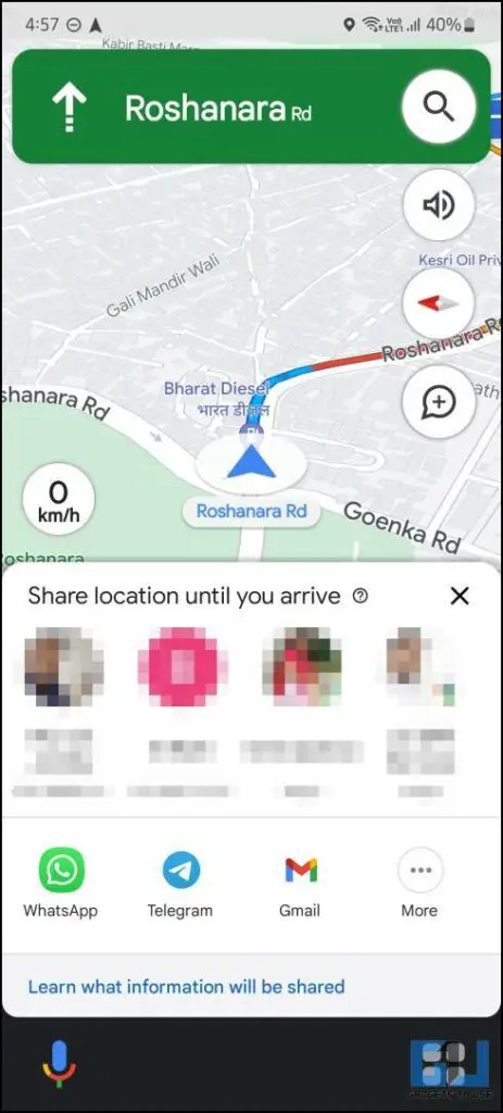 Can't share location