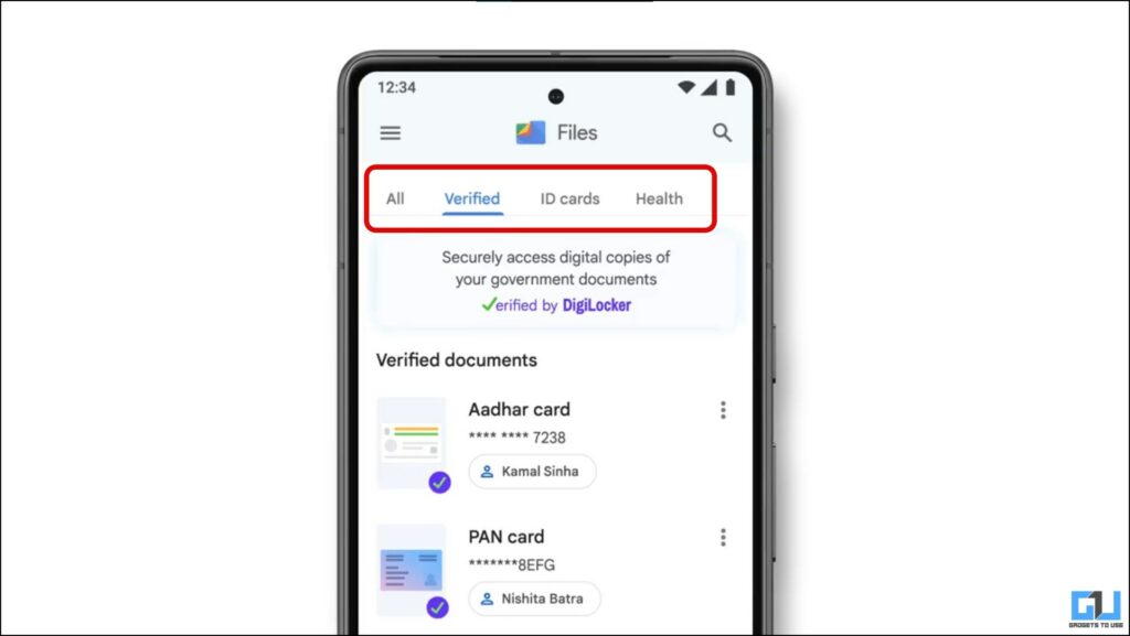 Connect DigiLocker in Google Files