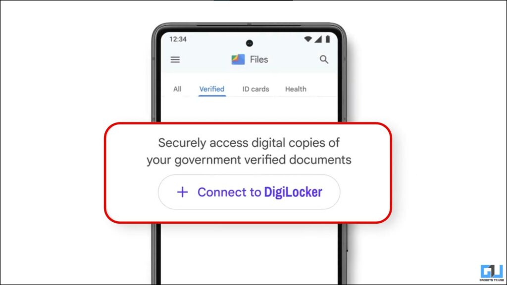 Connect DigiLocker in Google Files