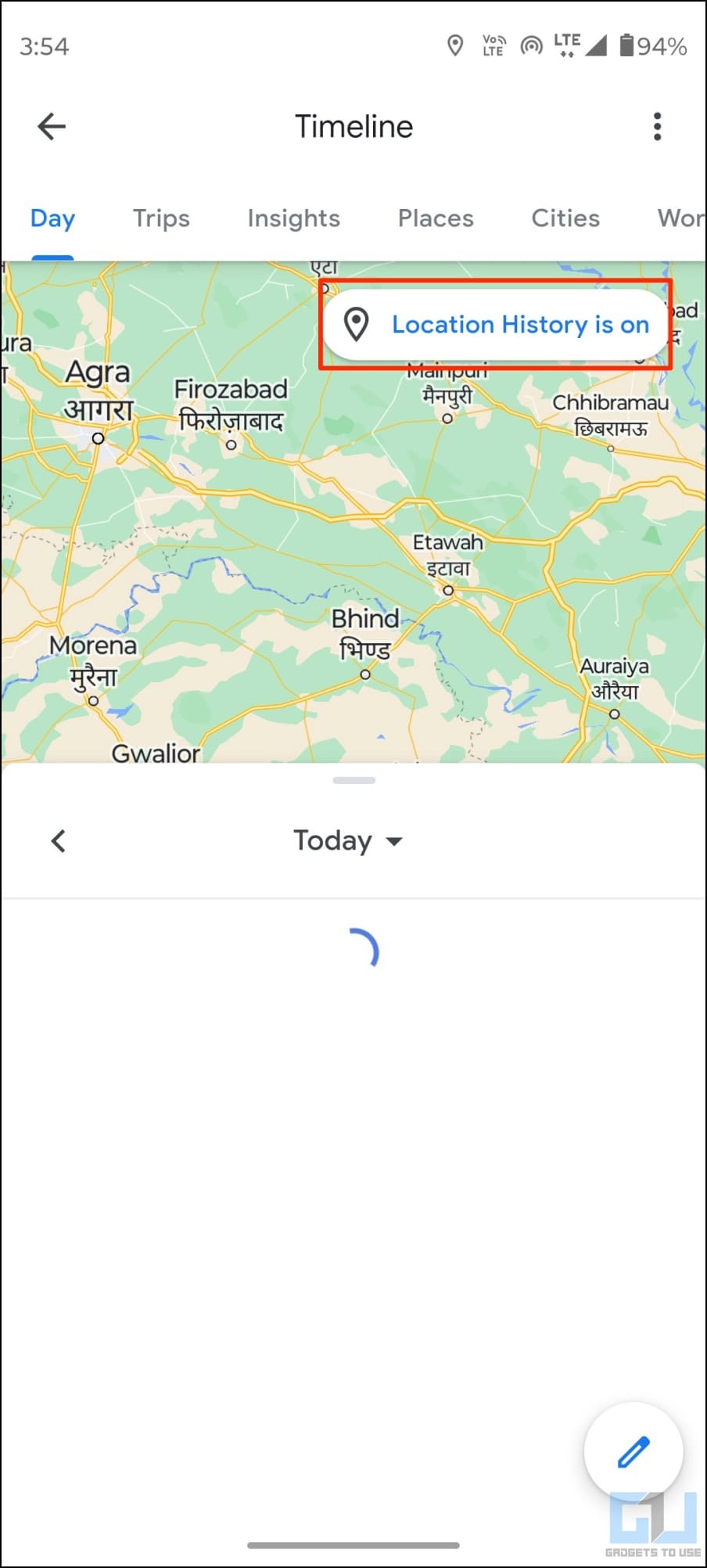 Disable Google Location History