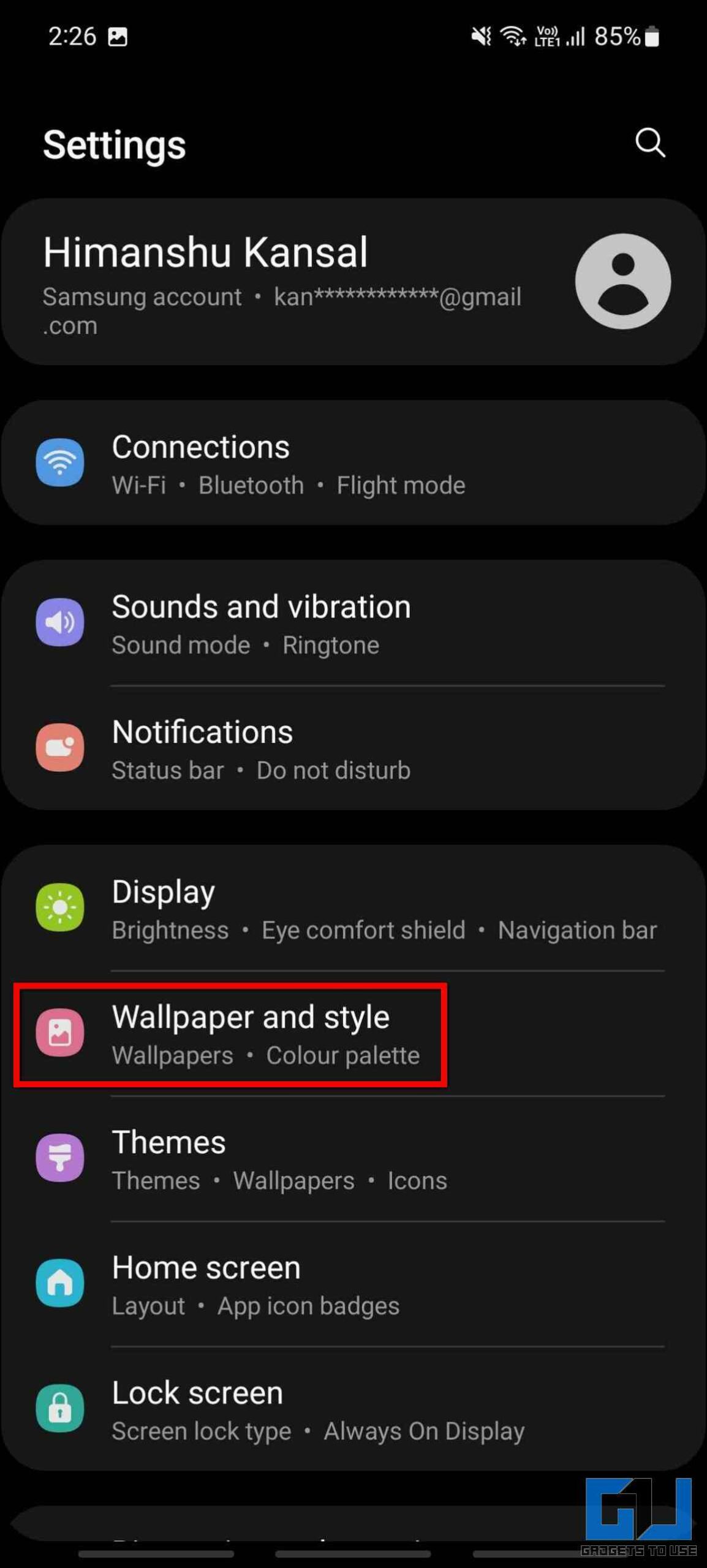 Disable Glance on Samsung In One UI 4 Android 12