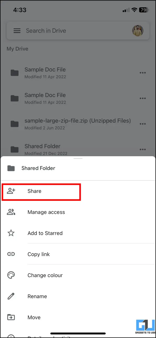 Google Docs in Google Drive Shared Folder