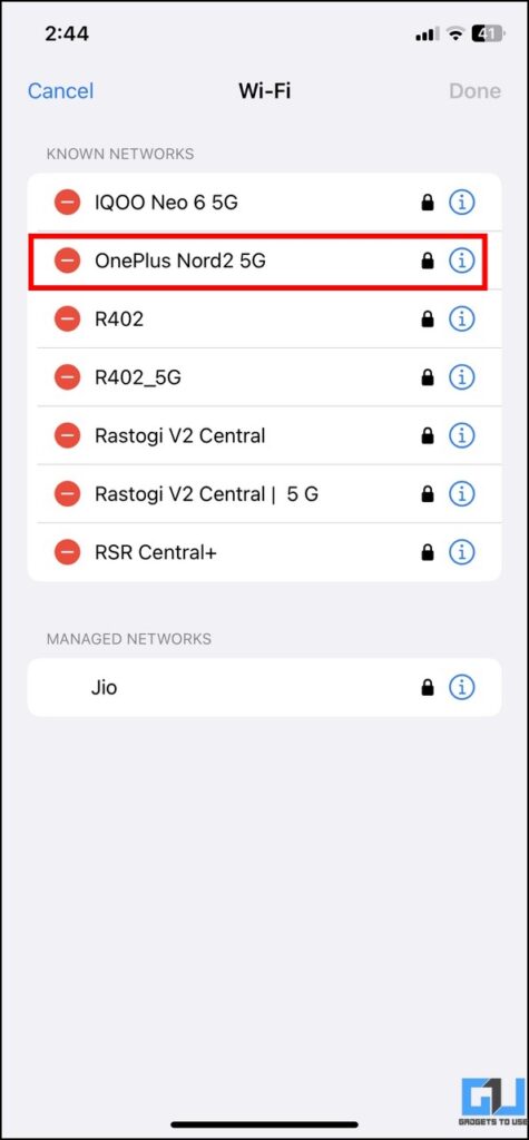 5 Ways to Remove Saved Wi-Fi Networks on Android, iPhone, iPad, Windows ...