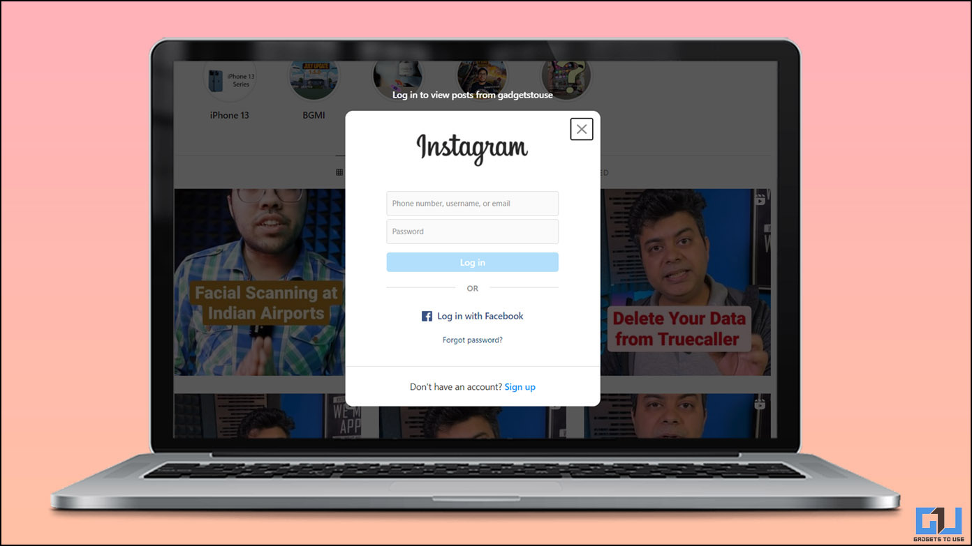 4 formas de bloquear la ventana emergente de inicio de sesión de la cuenta de Instagram en la PC