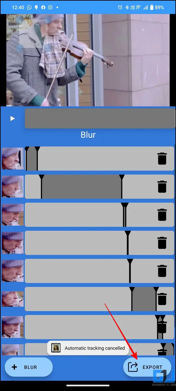 Blur Faces or Part of Video