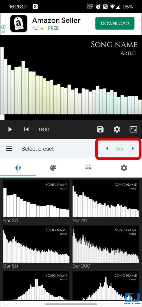 convert Audio to waveform video