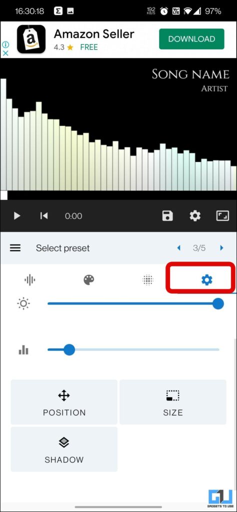 convert Audio to waveform video
