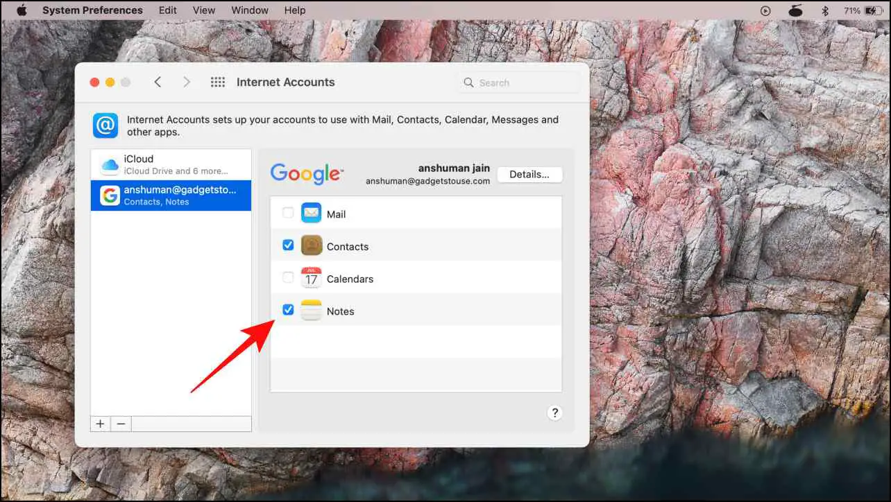 Sync Google Contacts Mac