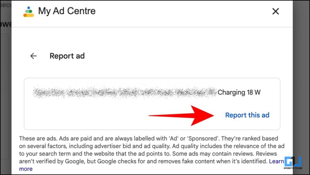 report scam websites in Google