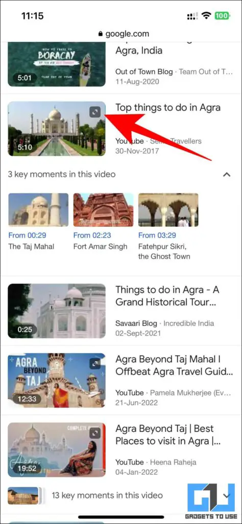 search inside youtube video