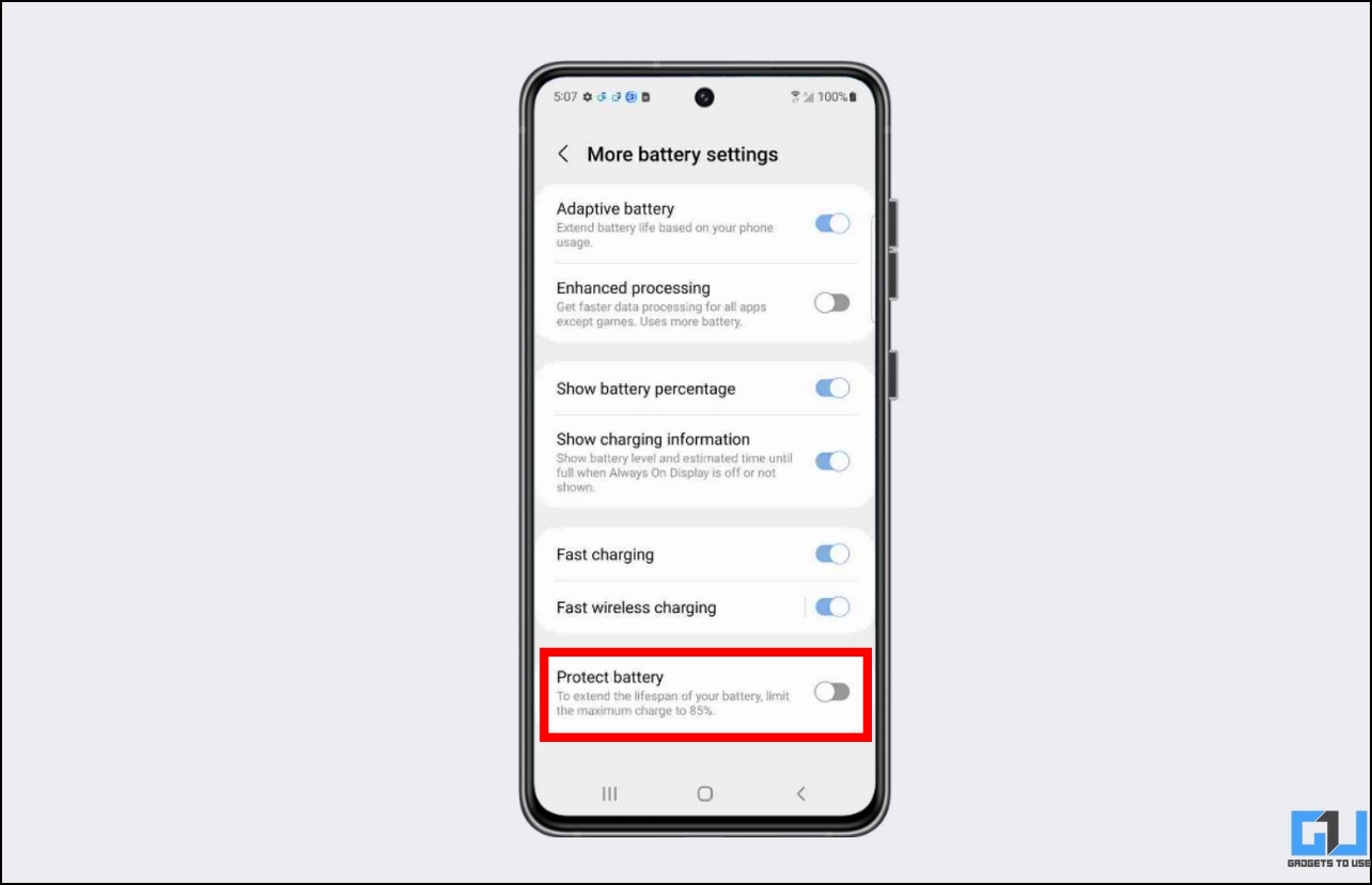 Stop Android Charging After 80%