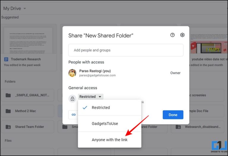 How To Put Google Docs In A Google Drive Shared Folder Gadgets To Use