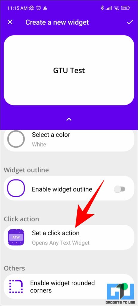 custom shortcut on android