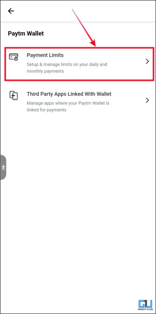 Paytm wallet transactions limit