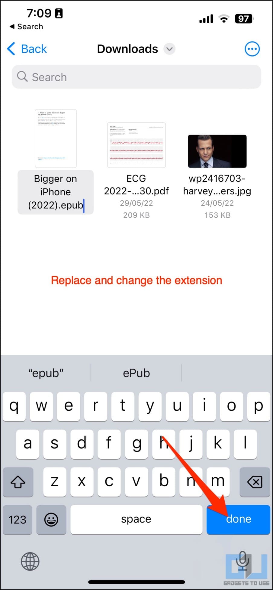 Change File Extension on iPhone