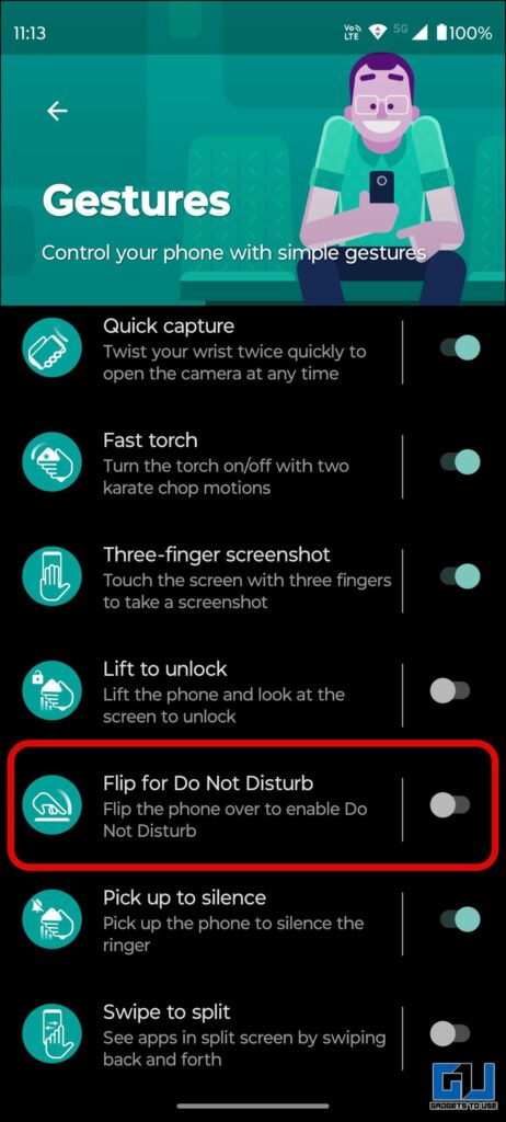 Flip to DND on Motorola