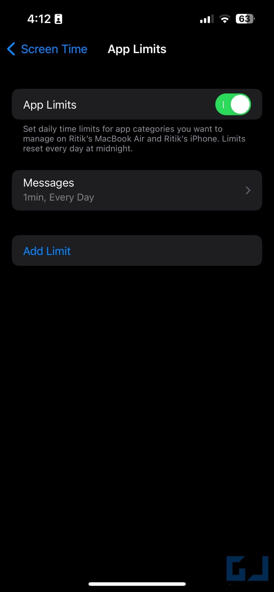 Password Protect Messages on iPhone