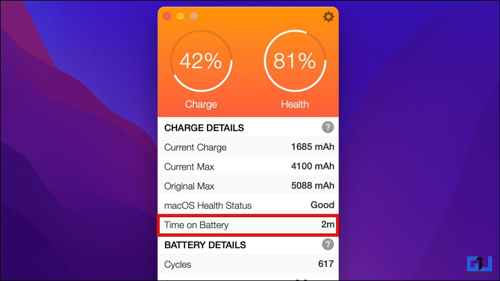 macbook battery health and screen time