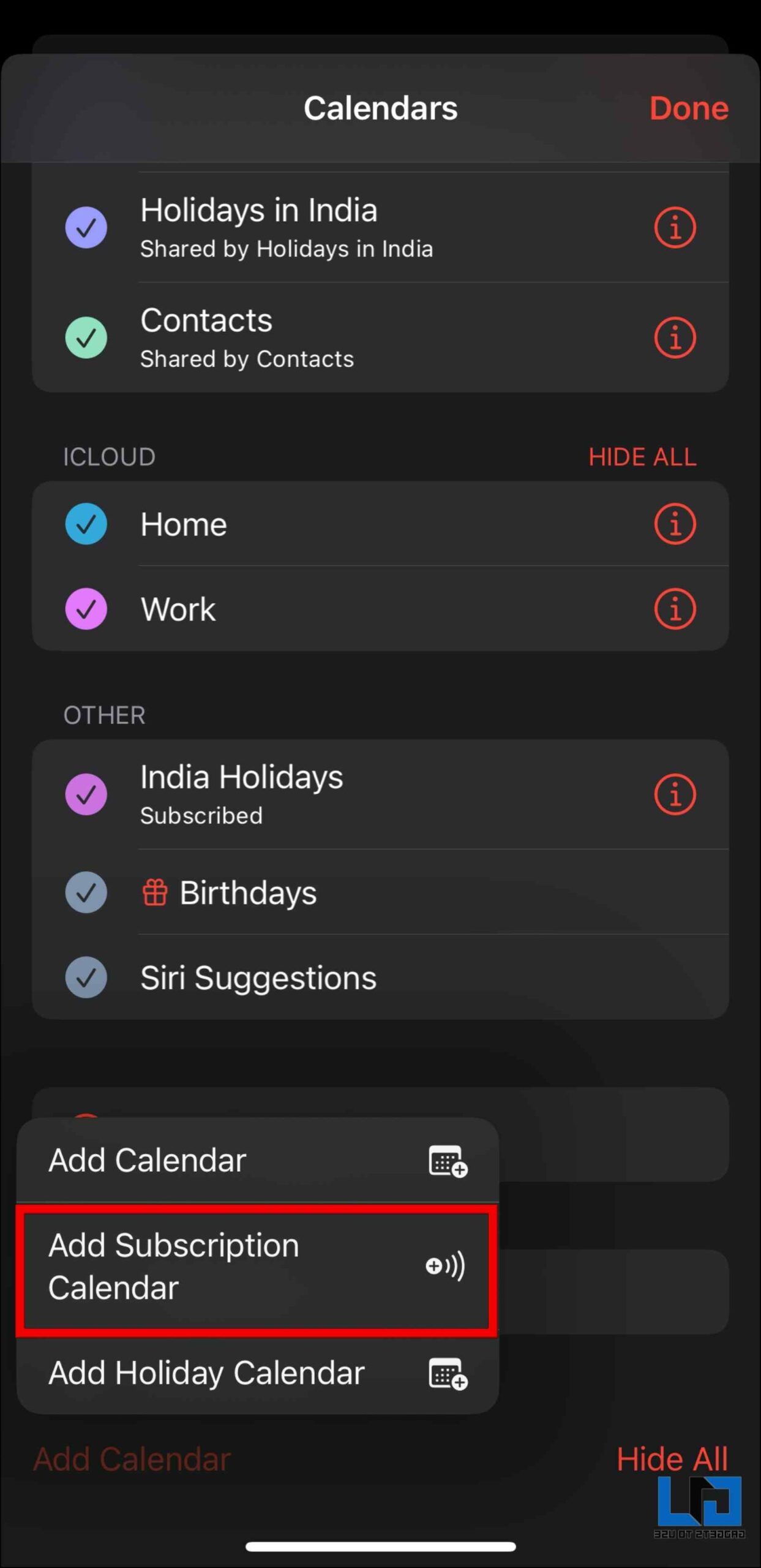 Sync Google Calendar on iPhone