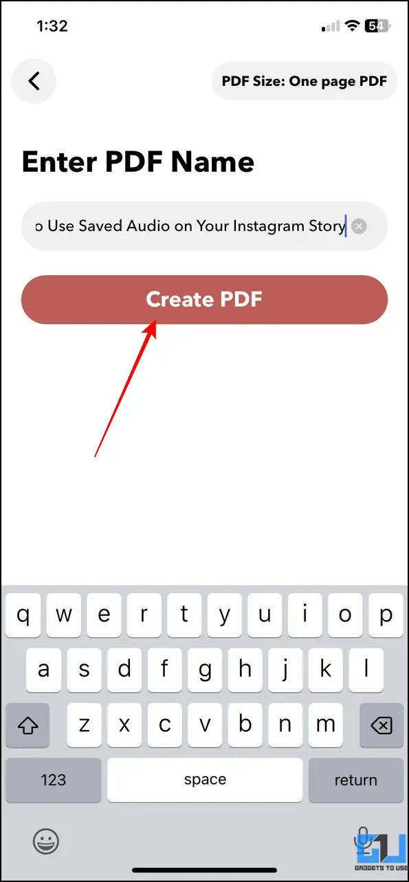 Save Webpage as PDF on phone