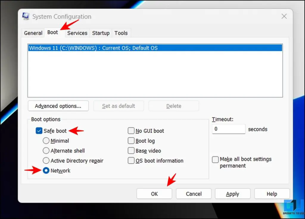 4 Ways to Fix No in Safe Mode with Networking on Windows 11/10