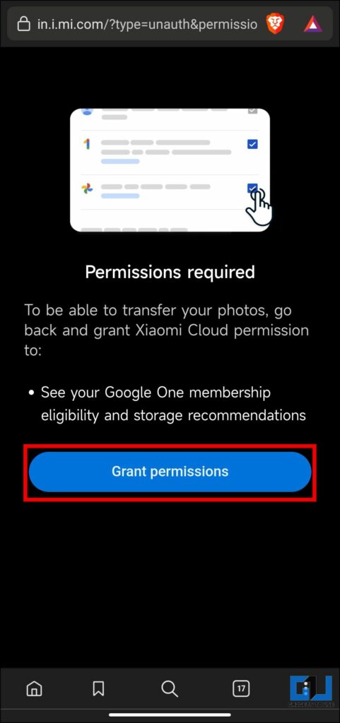 transfer files and photos from mi cloud