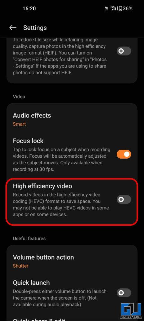 Desactive el video HDR en Oxygen OS para reparar HDR10+ Video Premiere Pro