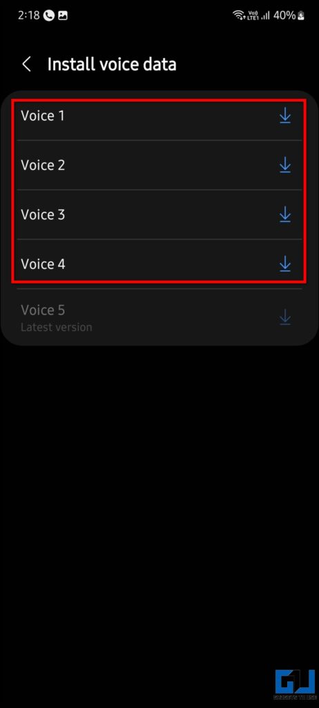 Bixby Text Call Screening