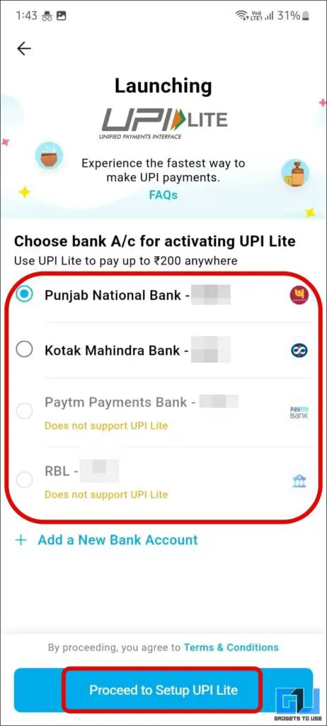 Paytm UPI Lite