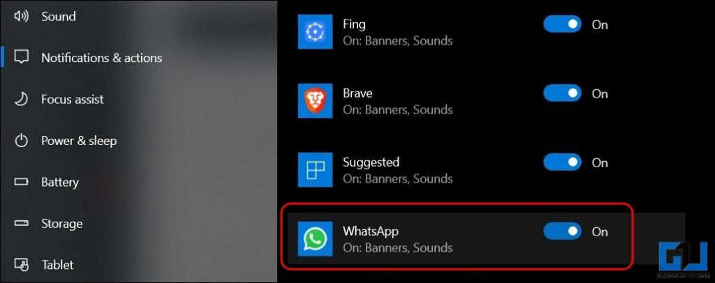 fix WhatsApp desktop notification
