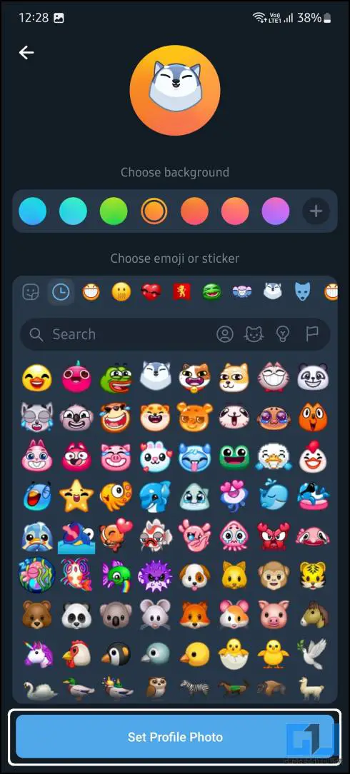 Create Telegram Emoji Profile Picture